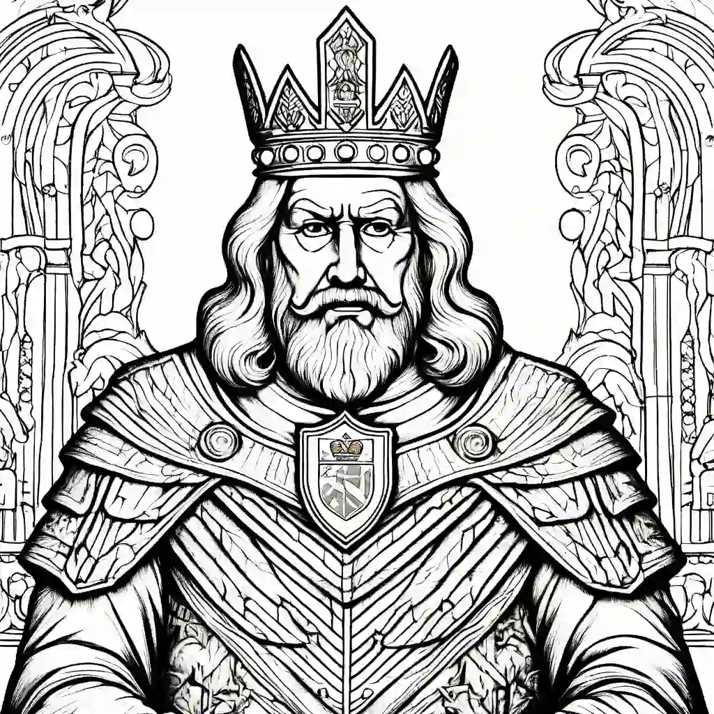 King Harald V of Norway coloring pages